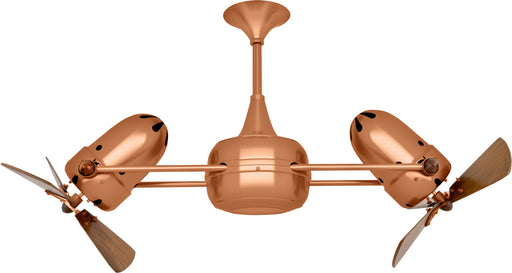 Matthews Fan Company - DD-BRCP-WD - 36``Ceiling Fan - Duplo-Dinamico - Brushed Copper
