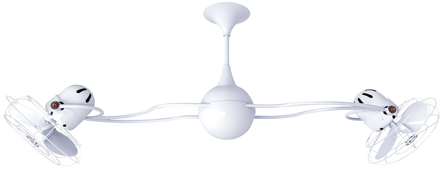 Matthews Fan Company - IV-WH-MTL - 53``Ceiling Fan - Italo Ventania - Gloss White