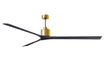 Matthews Fan Company - NKXL-BRBR-BK-90 - 90``Ceiling Fan - Nan XL - Brushed Brass