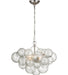 Visual Comfort - JN 5110BSL/CG - LED Chandelier - Talia - Burnished Silver Leaf And Clear Swirled Glass