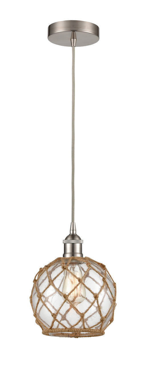 Innovations - 616-1P-SN-G122-8RB - One Light Mini Pendant - Edison - Brushed Satin Nickel