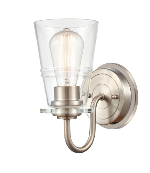 Innovations - 421-1W-SN-CL-LED - LED Bath Vanity - Auralume - Satin Nickel