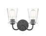 Innovations - 421-2W-BK-CL-LED - LED Bath Vanity - Auralume - Matte Black