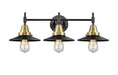 Innovations - 447-3W-BAB-M6-BK - Three Light Bath Vanity - Caden - Black Antique Brass