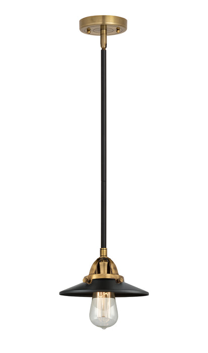 Innovations - 288-1S-BAB-M6-BK - One Light Mini Pendant - Nouveau 2 - Black Antique Brass