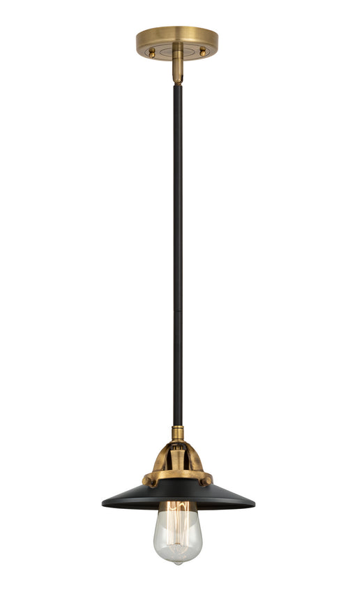 Innovations - 288-1S-BAB-M6-BK-LED - LED Mini Pendant - Nouveau 2 - Black Antique Brass