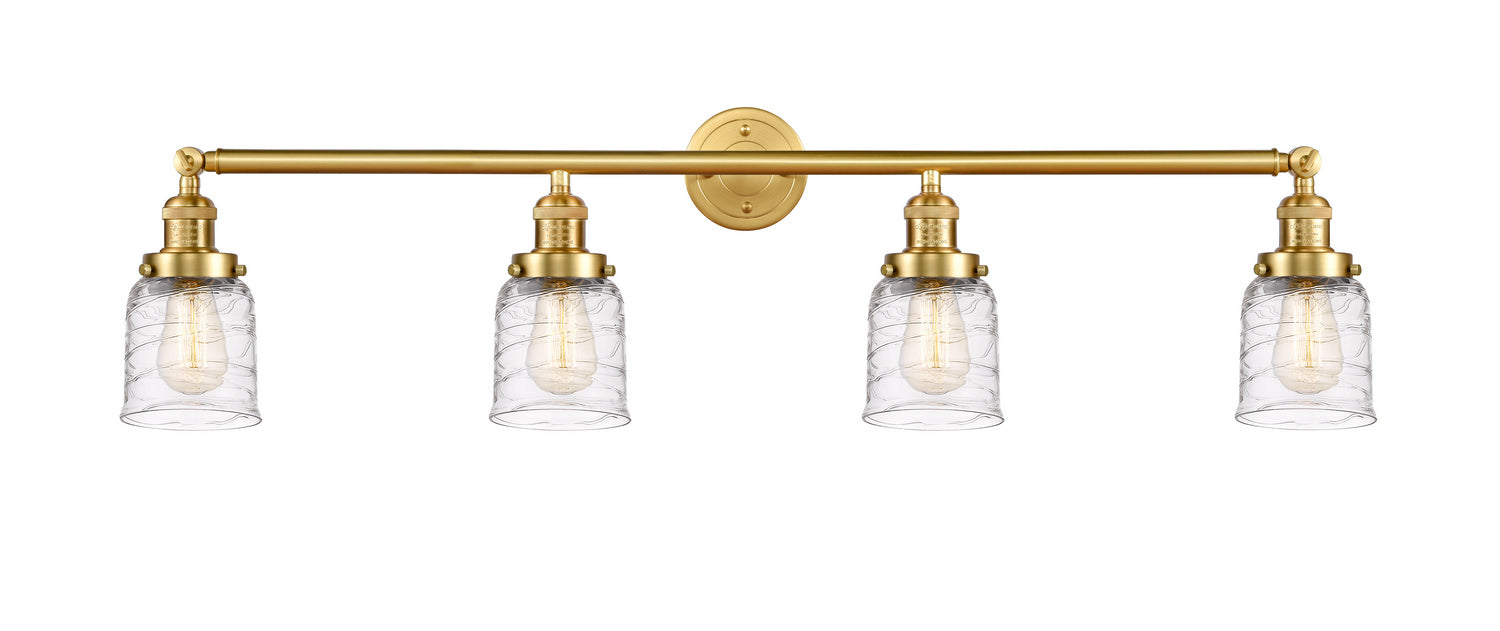 Innovations - 215-SG-G513 - Four Light Bath Vanity - Franklin Restoration - Satin Gold