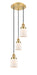 Innovations - 113F-3P-SG-G51 - Three Light Pendant - Franklin Restoration - Satin Gold