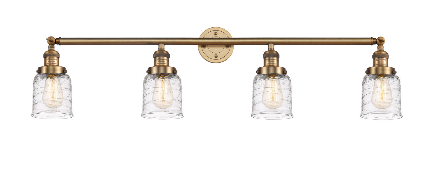 Innovations - 215-BB-G513 - Four Light Bath Vanity - Franklin Restoration - Brushed Brass