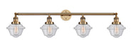 Innovations - 215-BB-G534 - Four Light Bath Vanity - Franklin Restoration - Brushed Brass