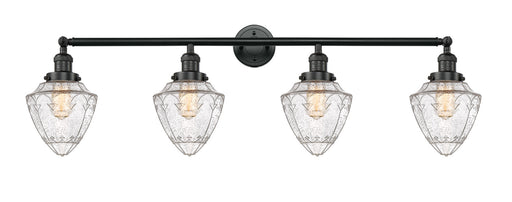 Franklin Restoration Four Light Bath Vanity Matte Black