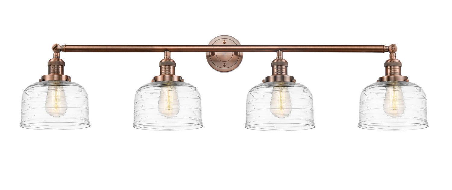 Innovations - 215-AC-G713 - Four Light Bath Vanity - Franklin Restoration - Antique Copper