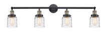 Innovations - 215-BAB-G513 - Four Light Bath Vanity - Franklin Restoration - Black Antique Brass