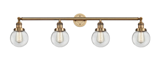 Innovations - 215-BB-G202-6 - Four Light Bath Vanity - Franklin Restoration - Brushed Brass