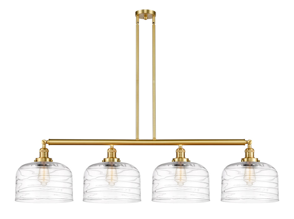 Innovations - 214-SG-G713-L - Four Light Island Pendant - Franklin Restoration - Satin Gold