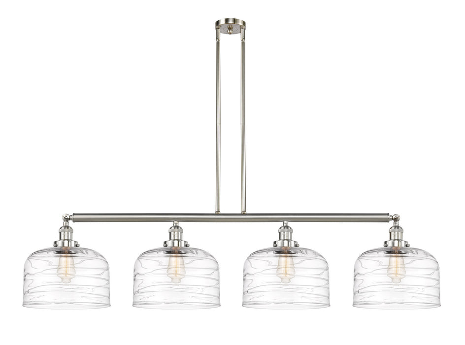 Innovations - 214-SN-G713-L - Four Light Island Pendant - Franklin Restoration - Brushed Satin Nickel