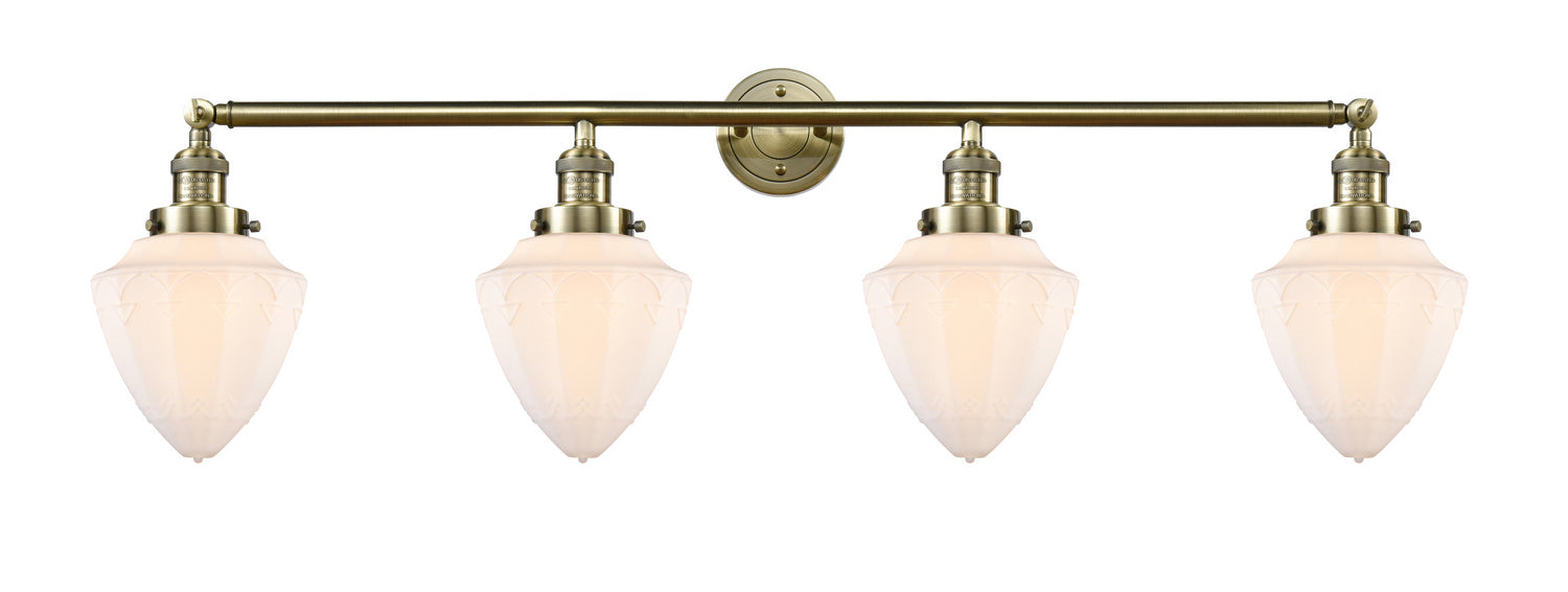 Innovations - 215-AB-G661-7 - Four Light Bath Vanity - Franklin Restoration - Antique Brass