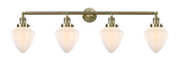 Innovations - 215-AB-G661-7 - Four Light Bath Vanity - Franklin Restoration - Antique Brass