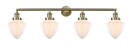 Innovations - 215-AB-G661-7 - Four Light Bath Vanity - Franklin Restoration - Antique Brass