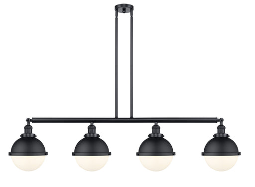 Innovations - 214-BK-HFS-81-BK-LED - LED Island Pendant - Franklin Restoration - Matte Black