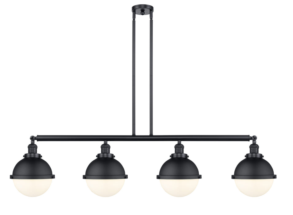 Innovations - 214-BK-HFS-81-BK-LED - LED Island Pendant - Franklin Restoration - Matte Black