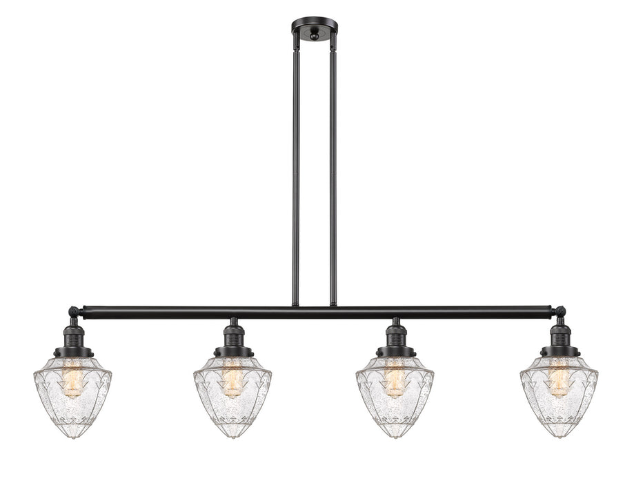 Innovations - 214-OB-G664-7 - Four Light Island Pendant - Franklin Restoration - Oil Rubbed Bronze