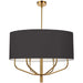 Dainolite Ltd - ELN-306C-AGB-797 - Six Light Chandelier - Eleanor - Black