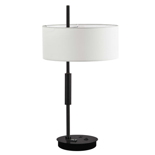Dainolite Ltd - FTG-261T-MB-WH - One Light Table Lamp - Fitzgerald - Matte Black