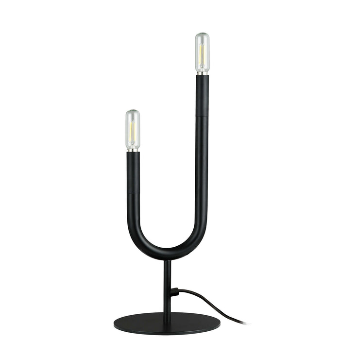 Dainolite Ltd - WAN-172T-MB - Two Light Table Lamp - Wand - Matte Black
