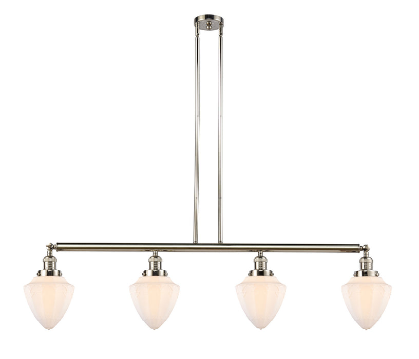 Innovations - 214-PN-G661-7 - Four Light Island Pendant - Franklin Restoration - Polished Nickel