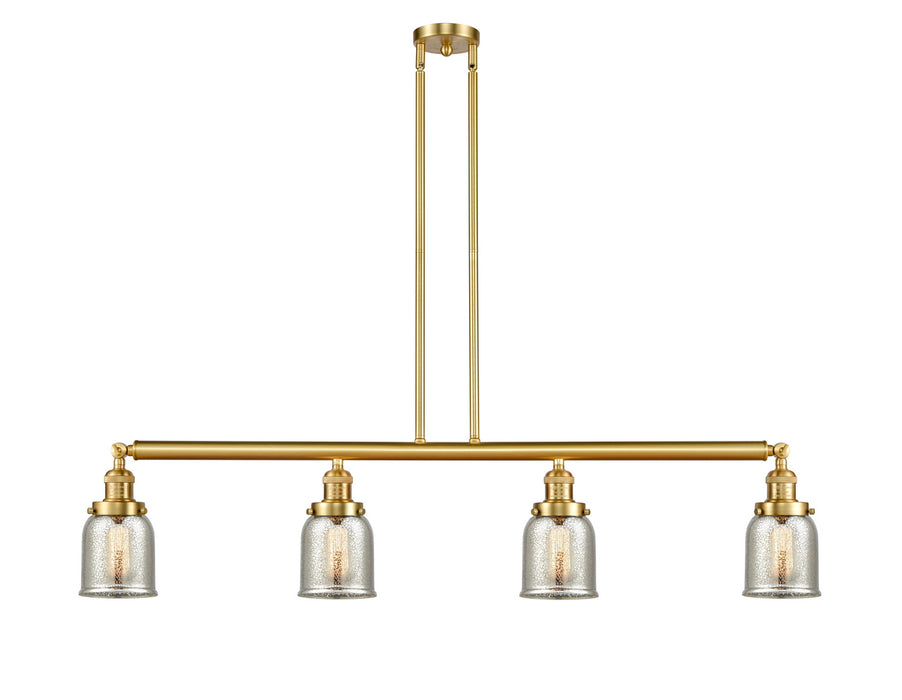 Innovations - 214-SG-G58 - Four Light Island Pendant - Franklin Restoration - Satin Gold