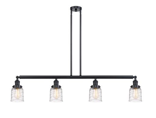 Innovations - 214-BK-G513 - Four Light Island Pendant - Franklin Restoration - Matte Black