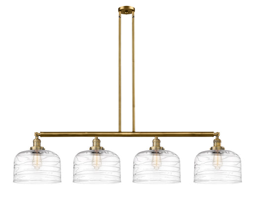 Innovations - 214-BB-G713-L - Four Light Island Pendant - Franklin Restoration - Brushed Brass