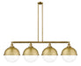 Innovations - 214-BB-HFS-122-BB-LED - LED Island Pendant - Franklin Restoration - Brushed Brass