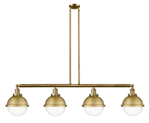 Innovations - 214-BB-HFS-82-BB - Four Light Island Pendant - Franklin Restoration - Brushed Brass