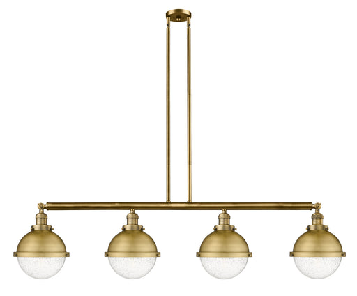 Innovations - 214-BB-HFS-84-BB - Four Light Island Pendant - Franklin Restoration - Brushed Brass