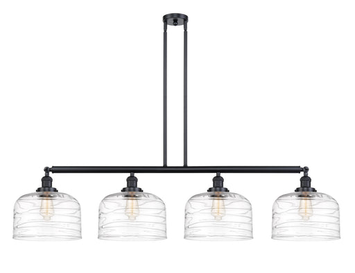 Innovations - 214-BK-G713-L - Four Light Island Pendant - Franklin Restoration - Matte Black