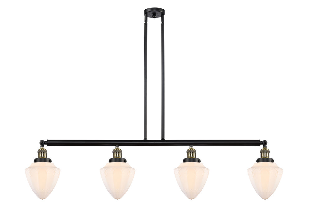 Innovations - 214-BAB-G661-7 - Four Light Island Pendant - Franklin Restoration - Black Antique Brass