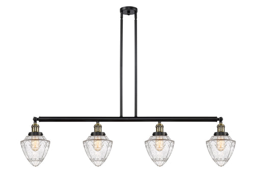 Innovations - 214-BAB-G664-7 - Four Light Island Pendant - Franklin Restoration - Black Antique Brass