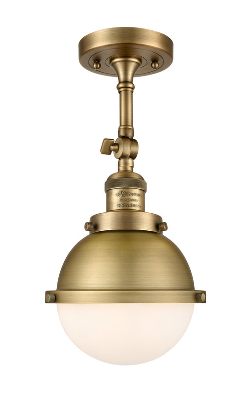 Innovations - 201F-BB-HFS-61-BB - One Light Semi-Flush Mount - Franklin Restoration - Brushed Brass