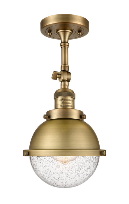 Innovations - 201F-BB-HFS-64-BB - One Light Semi-Flush Mount - Franklin Restoration - Brushed Brass