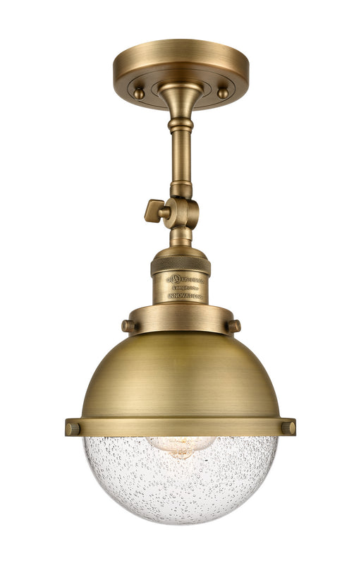 Innovations - 201F-BB-HFS-64-BB-LED - LED Semi-Flush Mount - Franklin Restoration - Brushed Brass