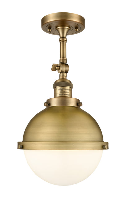 Innovations - 201F-BB-HFS-81-BB-LED - LED Semi-Flush Mount - Franklin Restoration - Brushed Brass