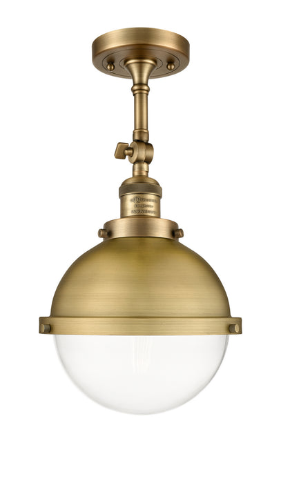 Innovations - 201F-BB-HFS-82-BB-LED - LED Semi-Flush Mount - Franklin Restoration - Brushed Brass