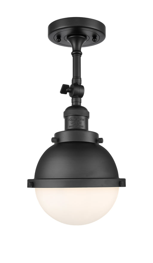 Innovations - 201F-BK-HFS-61-BK - One Light Semi-Flush Mount - Franklin Restoration - Matte Black