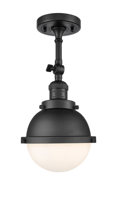 Innovations - 201F-BK-HFS-61-BK-LED - LED Semi-Flush Mount - Franklin Restoration - Matte Black