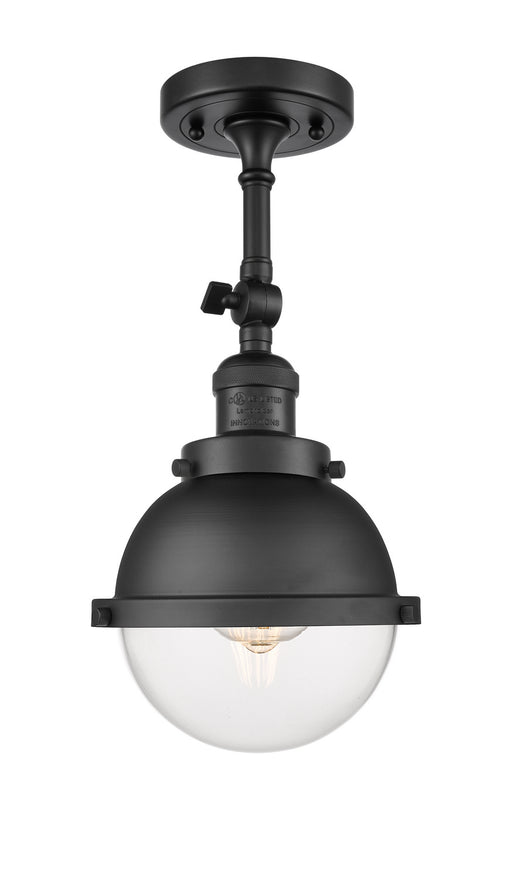 Innovations - 201F-BK-HFS-62-BK - One Light Semi-Flush Mount - Franklin Restoration - Matte Black