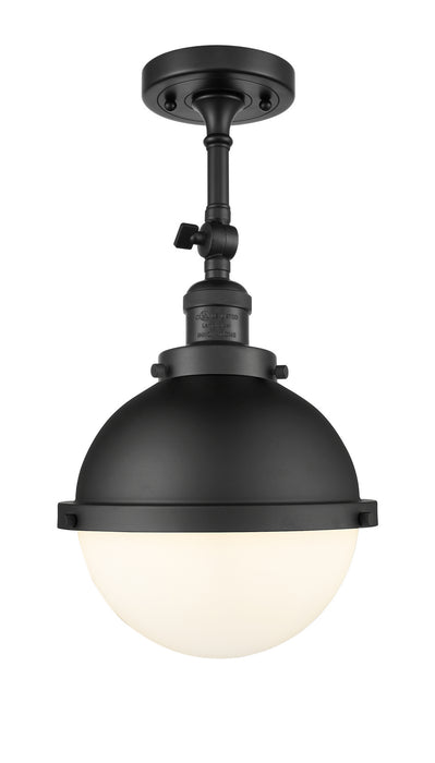 Innovations - 201F-BK-HFS-81-BK - One Light Semi-Flush Mount - Franklin Restoration - Matte Black