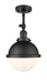 Innovations - 201F-BK-HFS-81-BK-LED - LED Semi-Flush Mount - Franklin Restoration - Matte Black