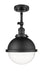 Innovations - 201F-BK-HFS-82-BK - One Light Semi-Flush Mount - Franklin Restoration - Matte Black